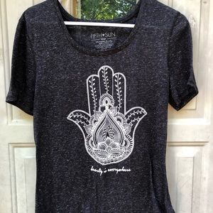 2 Fifth Sun shirts same design on front